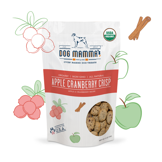 organic apple cranberry dog treats dog mammas