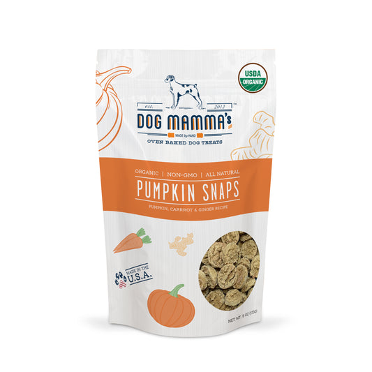 Dog Mammas pumpkin carrot ginger organic dog treats pumpkin spice