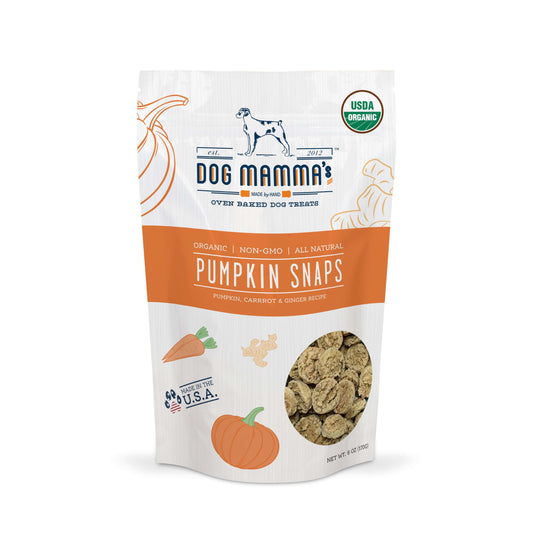 Organic Pumpkin Snaps dog treats