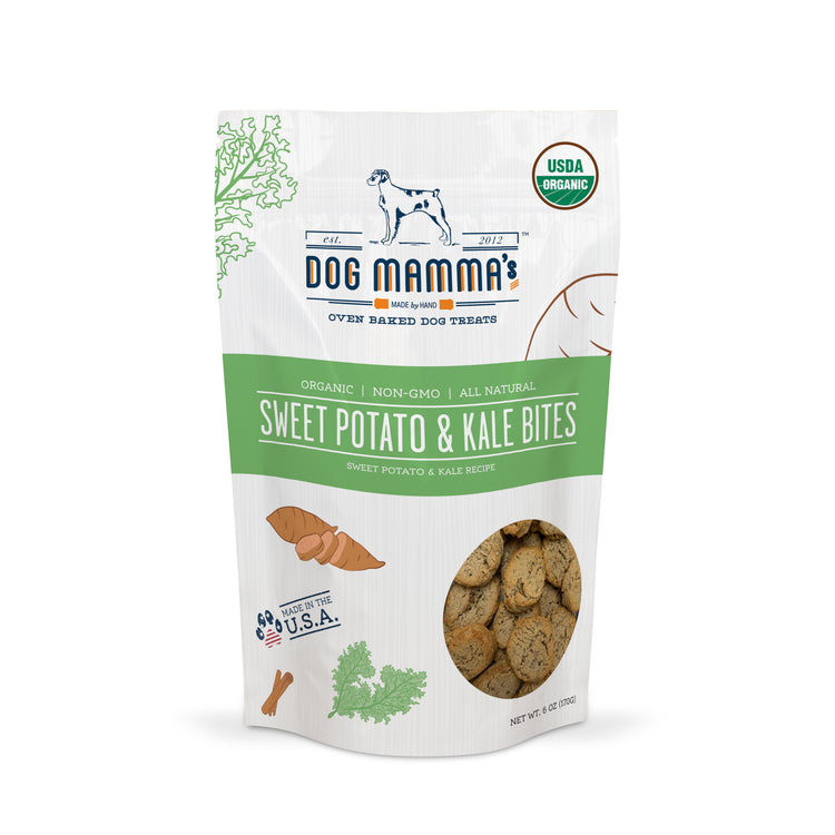 Dog Mammas organic sweet potato and kale dog treats